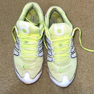 Lime green women’s Nike shox used